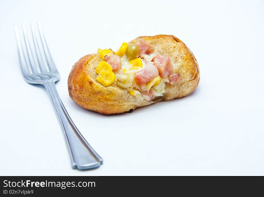 Bread With Bacon And Corn