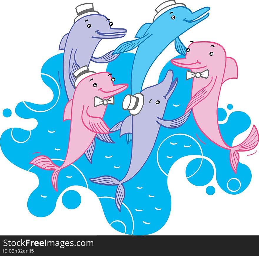 Dancing dolphins