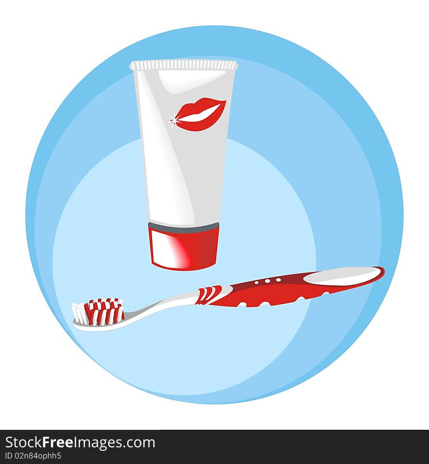 Toothpaste and toothbrush