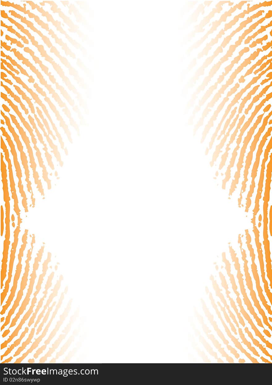 Fingerprinted background with orange color