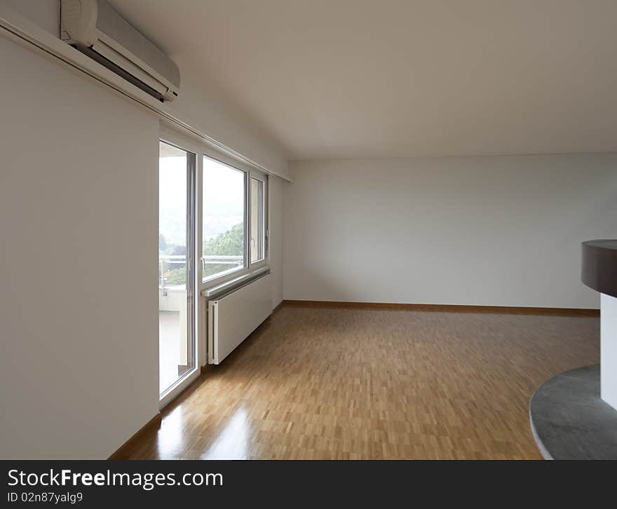 Beautiful internal view, empty living room