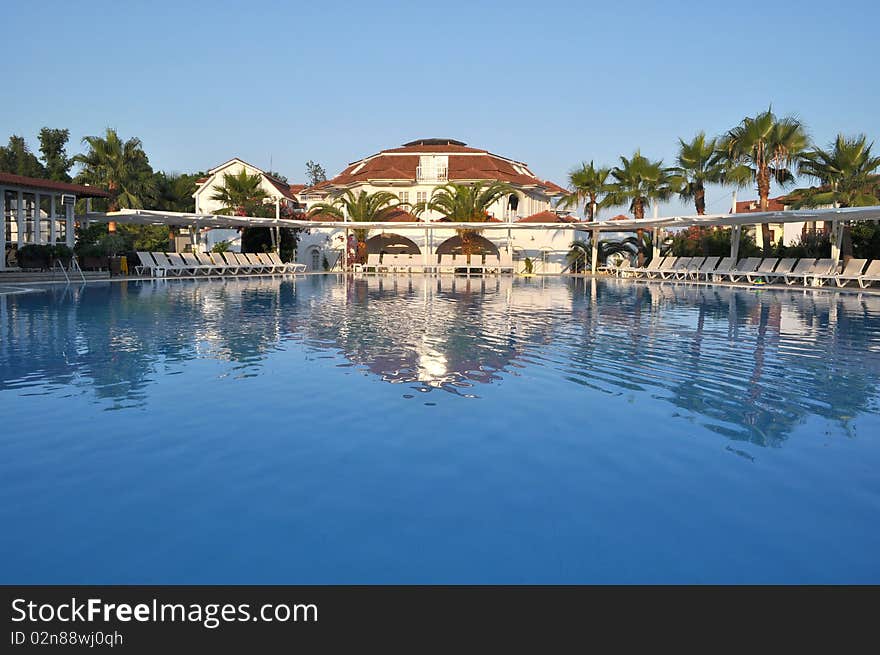 Hotel in Turkey. A kind on pool