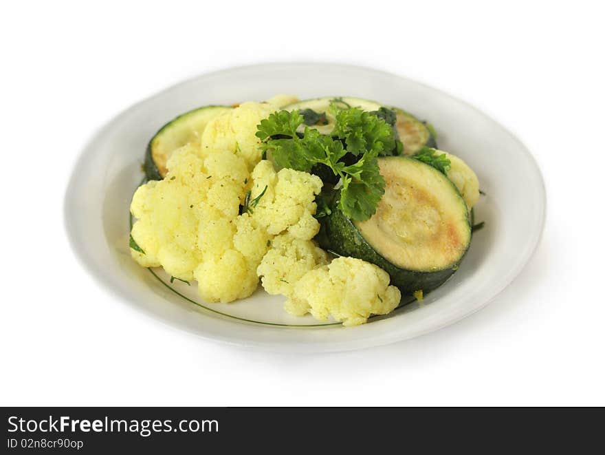 Stewed vegetables in a bowl