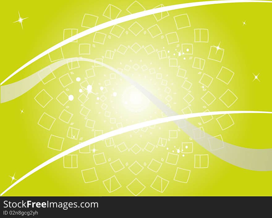 Image background, green and stars