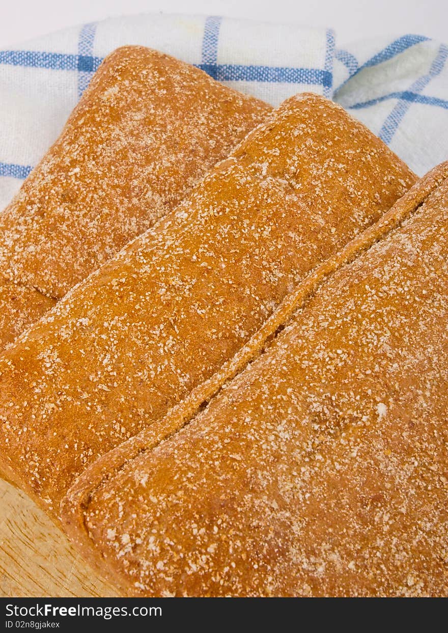 Scandinavian Dark bread. Close up