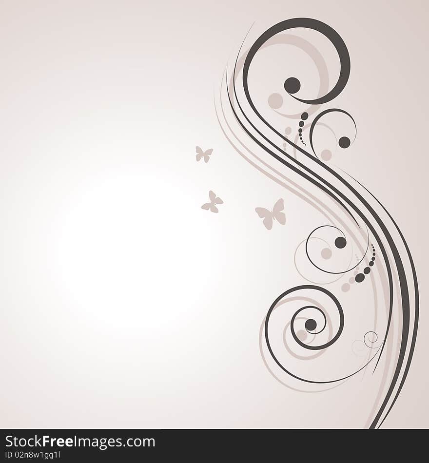 Abstract style decorative background vector