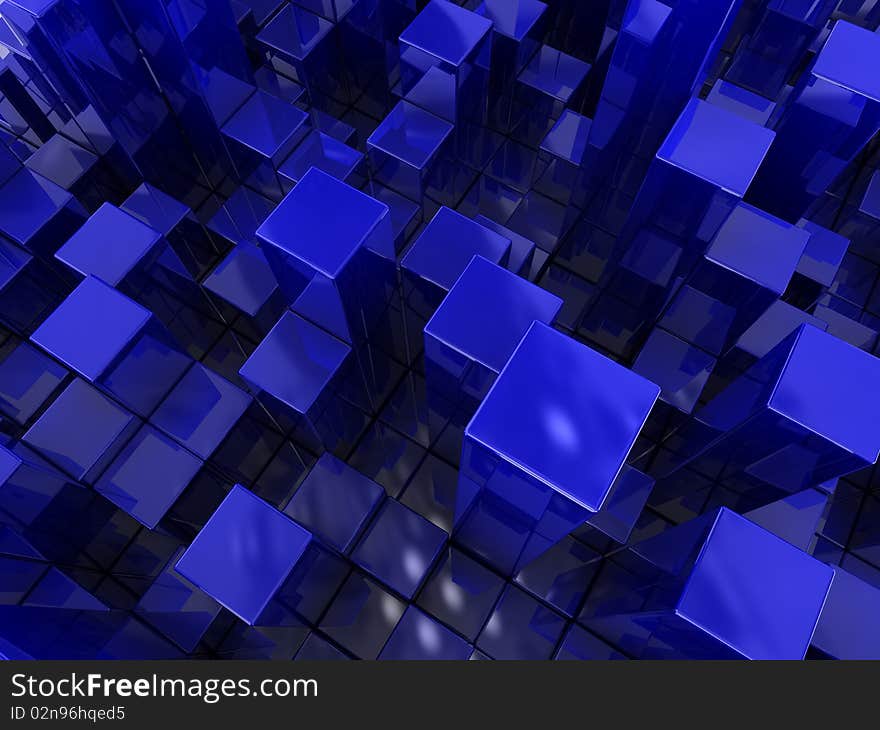 Cubes background