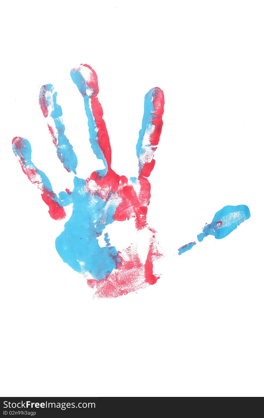 Colorful Hand child printed