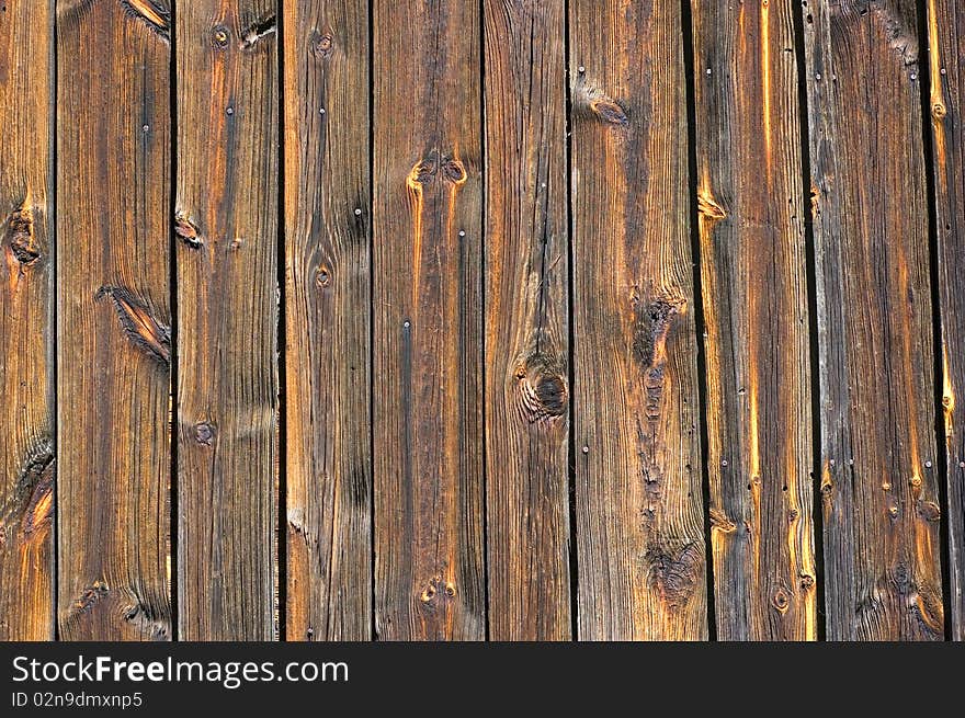 Wooden wall in old house. Wooden wall in old house