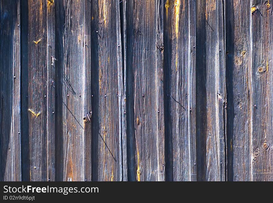 Wooden wall in old house. Wooden wall in old house