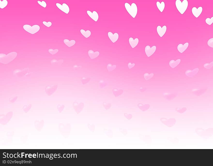 Background with hearts