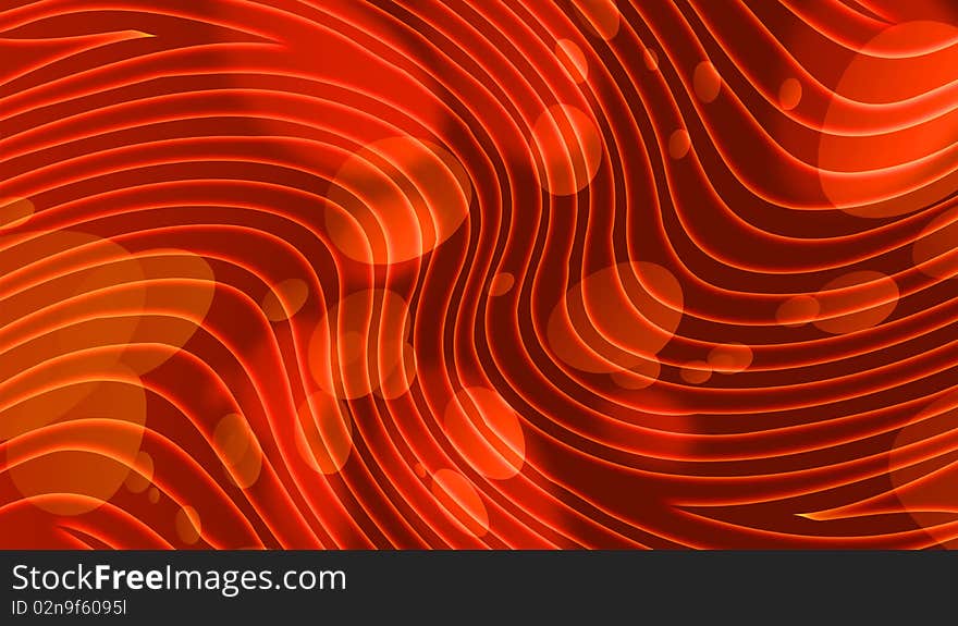 Abstract glowing stripes on a dark background