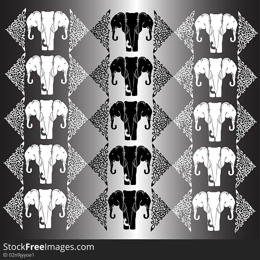 There is a elephant background or texture. There is a elephant background or texture