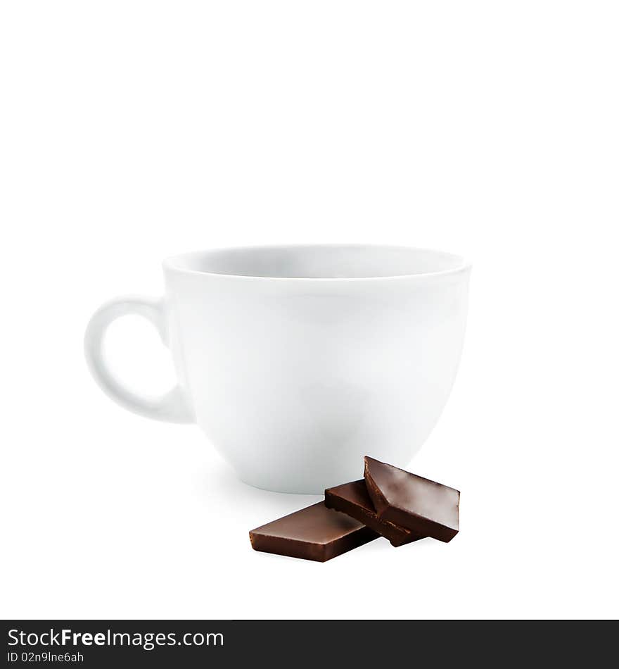 Classic espresso cup isolated on white  with clipping path. Classic espresso cup isolated on white  with clipping path