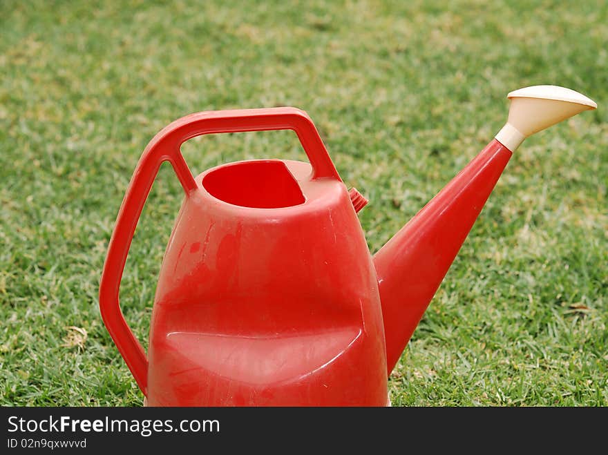 An old dusty watering can