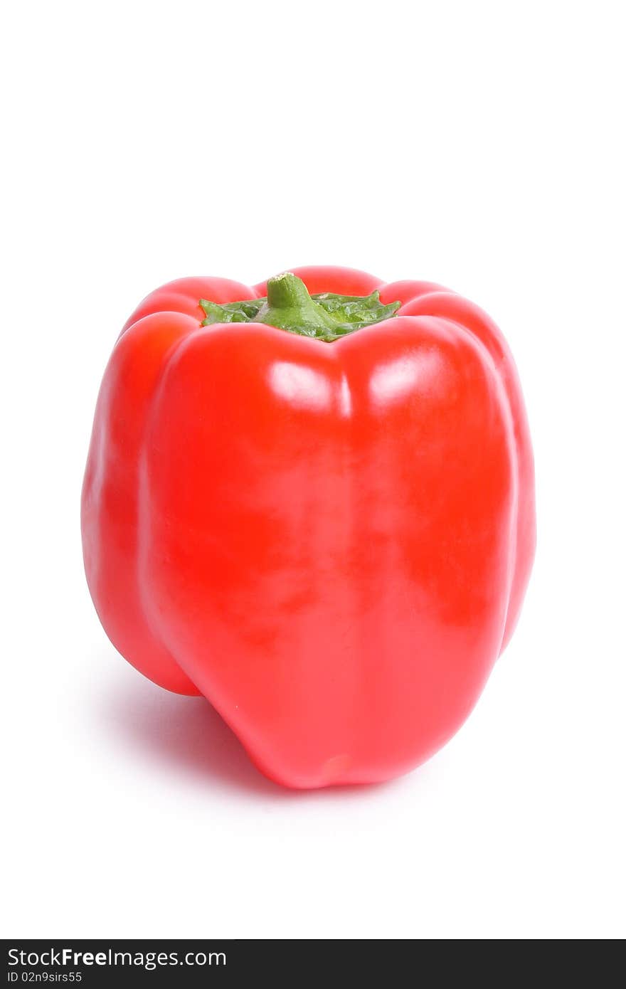 Pepper on white background (isolated, clipping path)