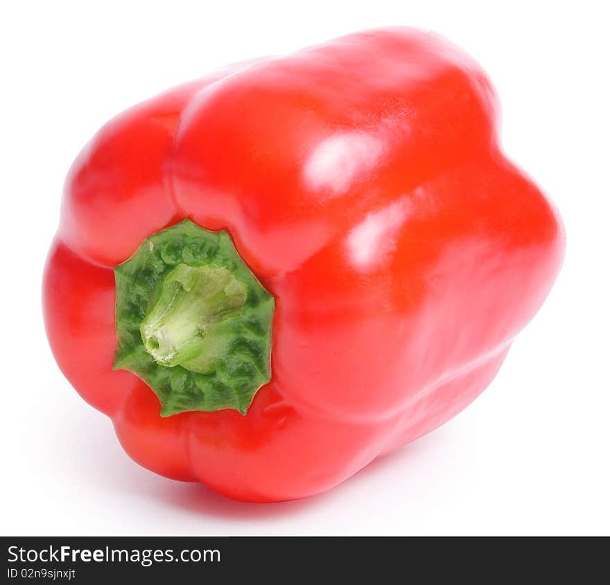 Pepper on white background (isolated, clipping path)