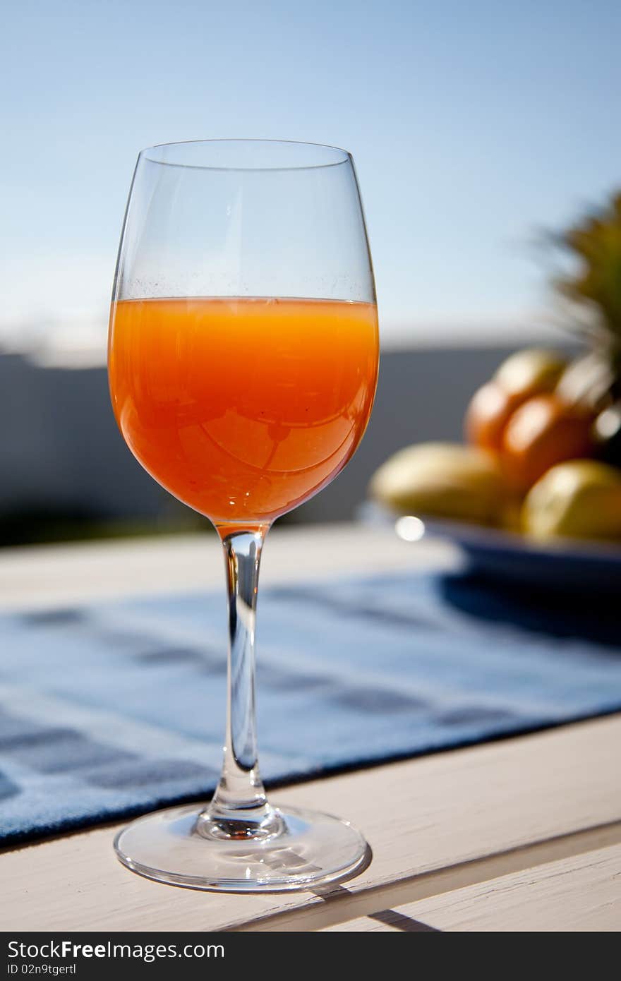 Image of fruit Juice in a glass. Image of fruit Juice in a glass