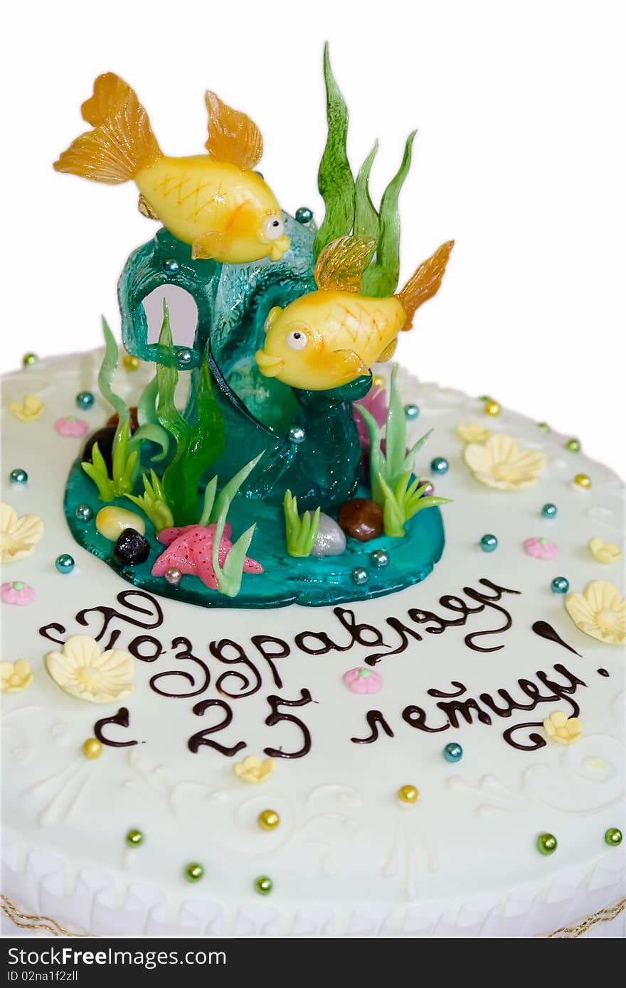 A Cake With Fishes