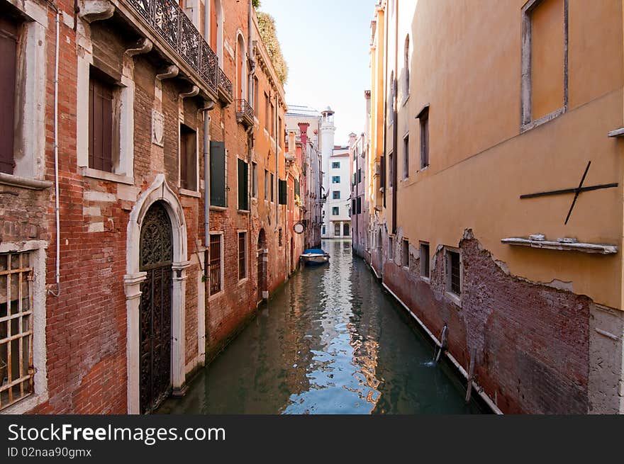 One of the many canals of Venice, Italy