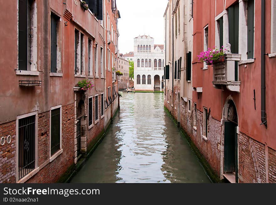 One of the many canals of Venice, Italy