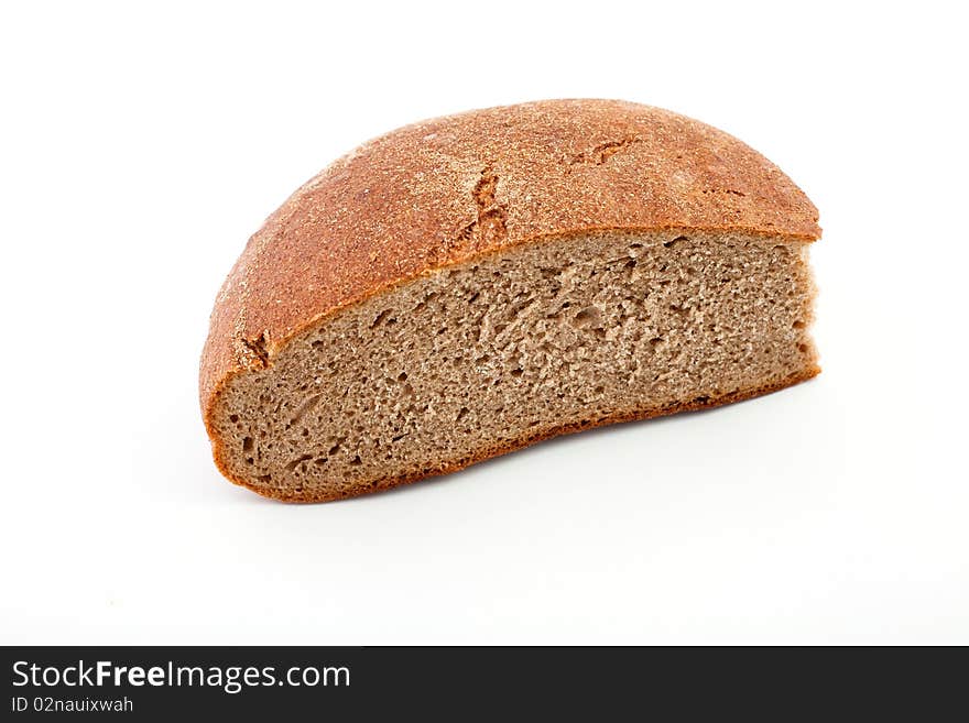 An image of bread on white background