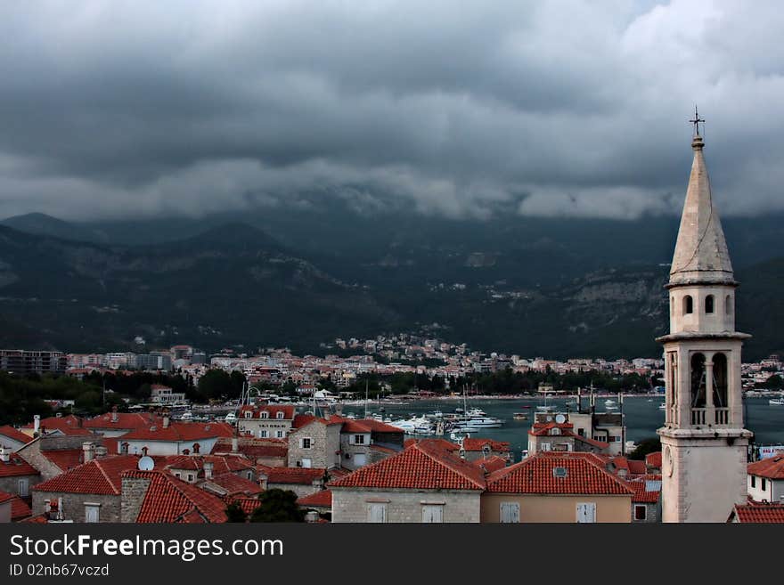 Old town in Budva.