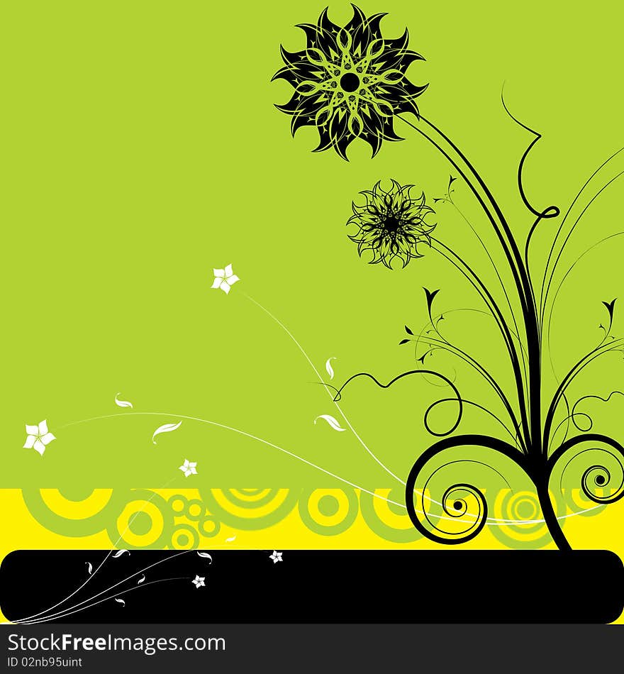 Abstract  Floral Background