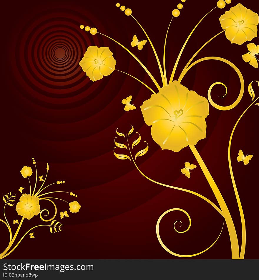 Flower design. vector illustration for your text