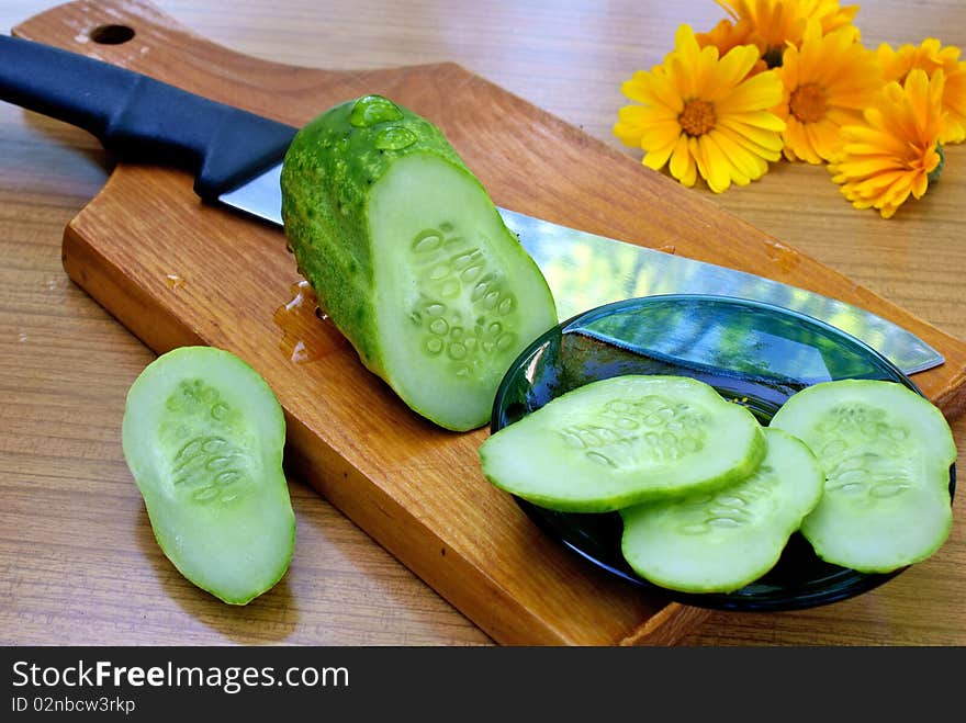 Appetizing young green cucumber insert nice variety in yours food