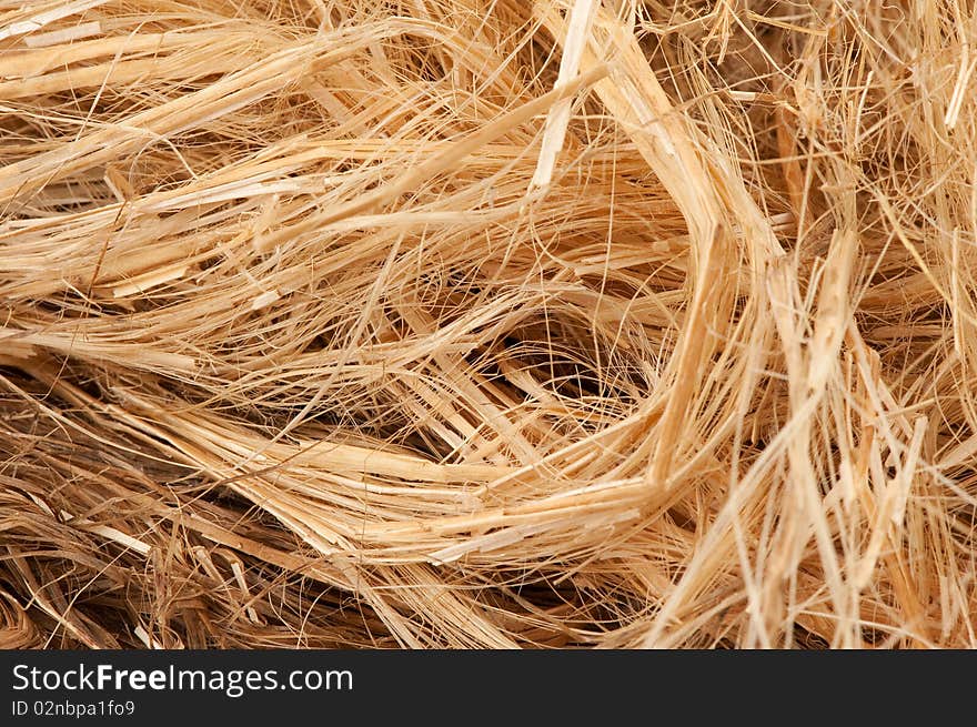 Dry straw texture closeup. Abstract background