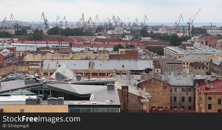 Saint-Petersburg. Sight from the Isaac cathedral. Saint-Petersburg. Sight from the Isaac cathedral