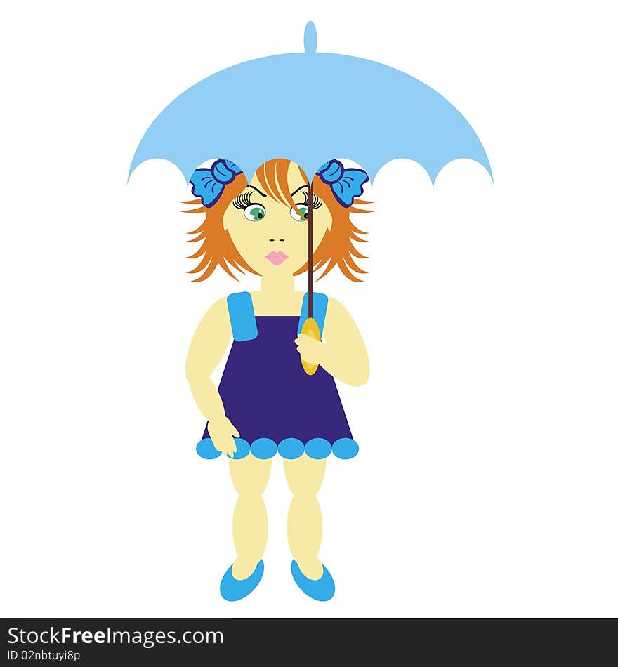 Girl with umbrella