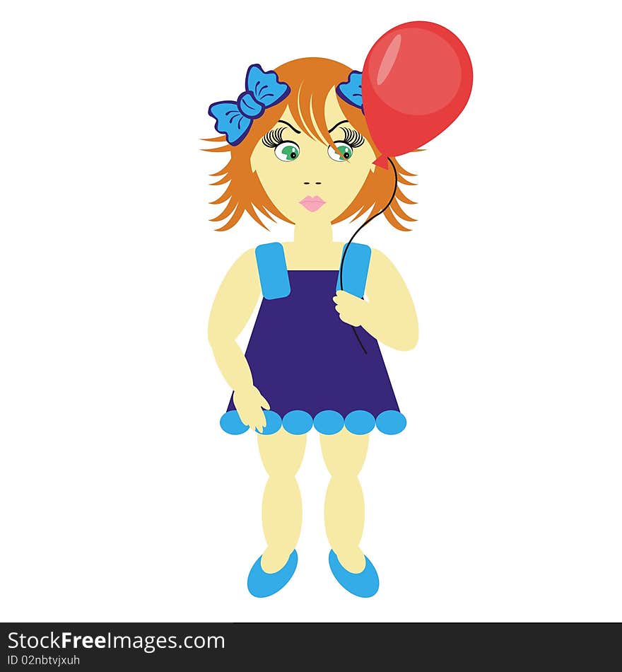 Girl with red balloon