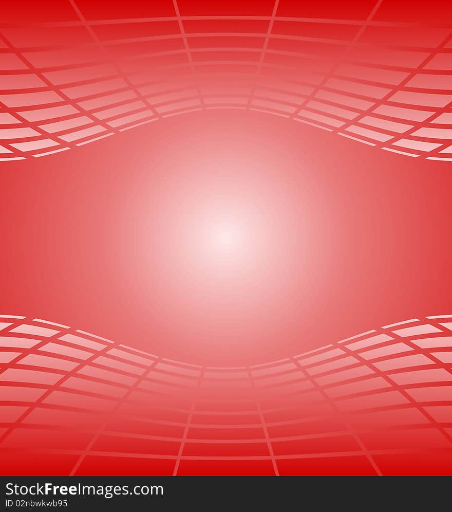 Illustration of red abstract background for design card. Vector