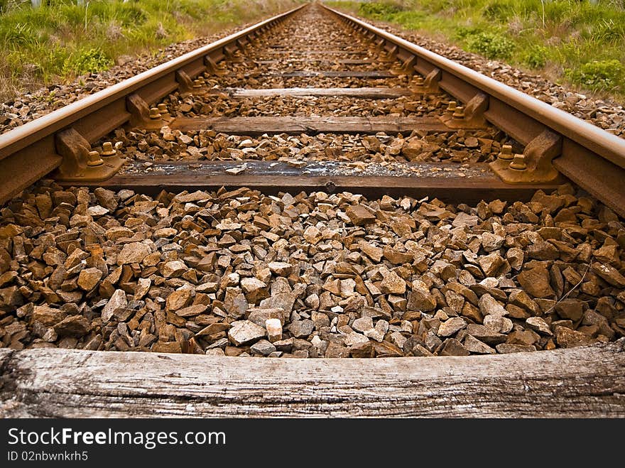 An old train track in Scotland.