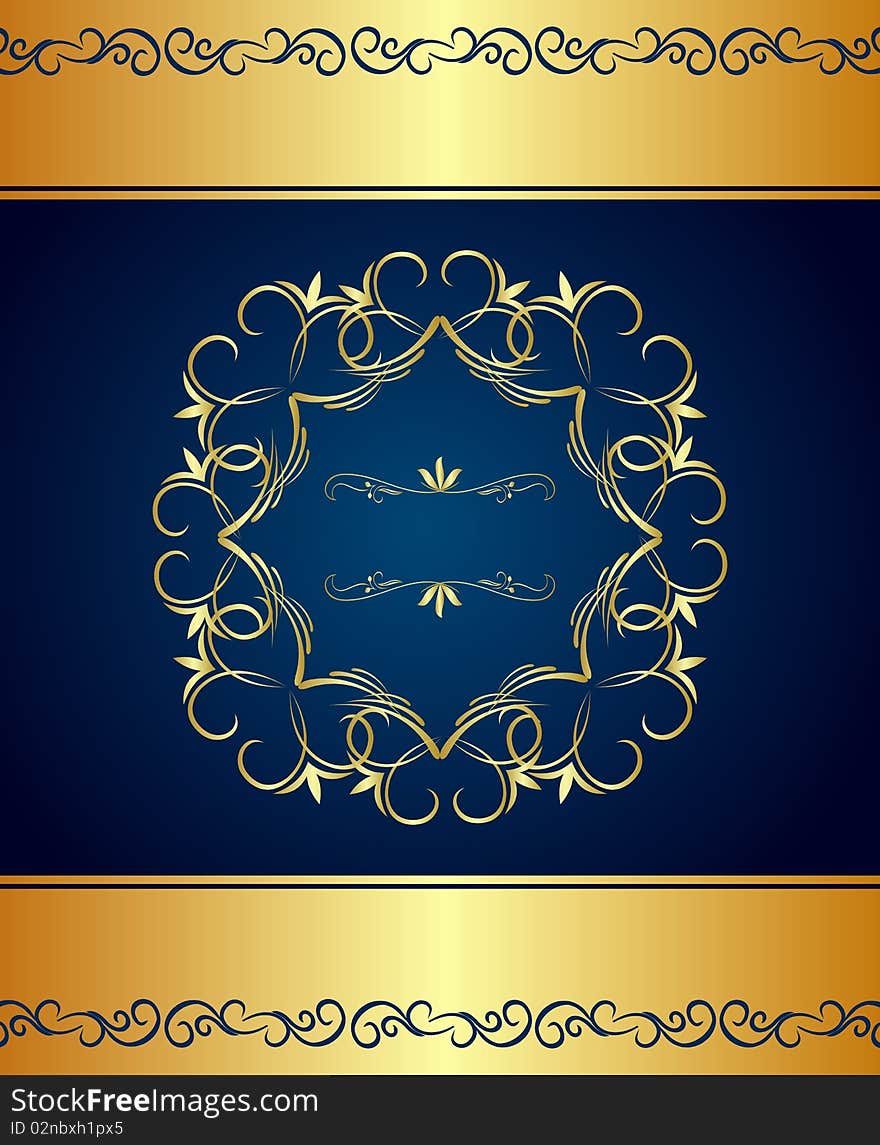 Illustration luxury background for design card. Vector