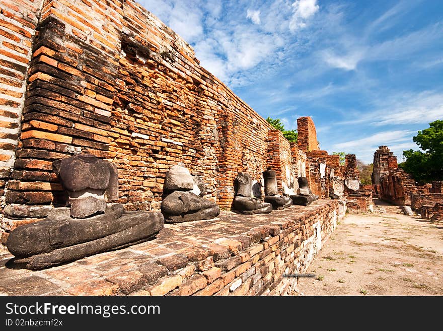 Watmahathat, ancient temple in Thailand