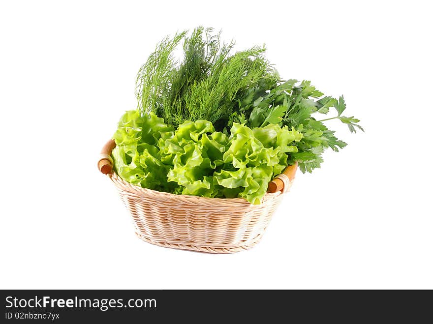 Vegetables in basket