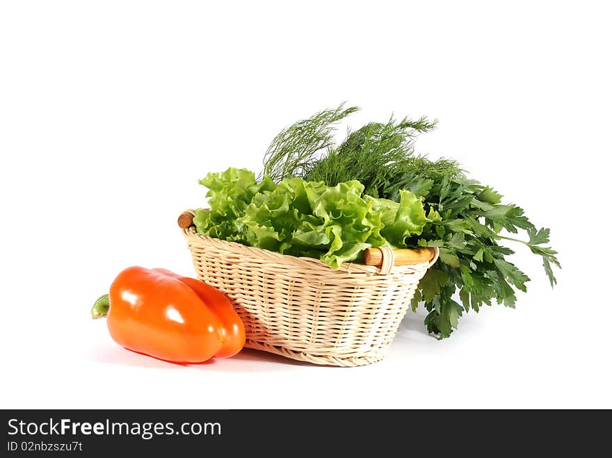 Vegetables in basket