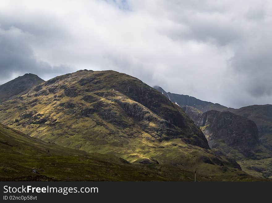 A landscape of the Highlands, Scotland. A landscape of the Highlands, Scotland.