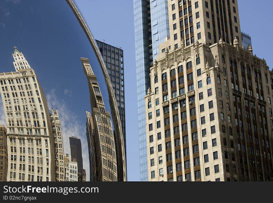 Chicago Buildings Reflection