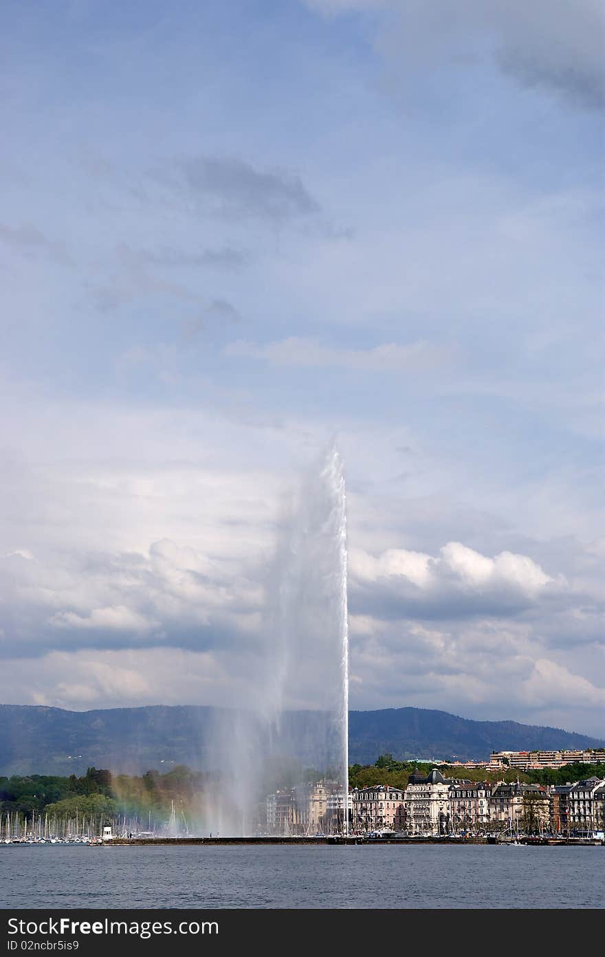 Switzerland, Geneva, view of Lake Geneva