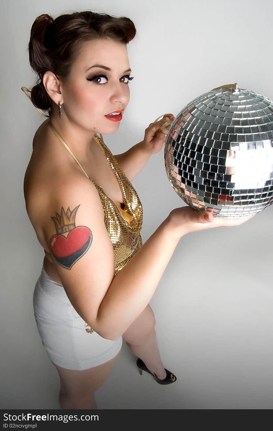 Sexy disco girl