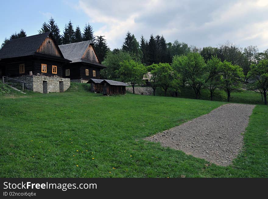 Old house, old wooden house, wood village, romantic, village house, folklore, folk, old window flower. Old house, old wooden house, wood village, romantic, village house, folklore, folk, old window flower