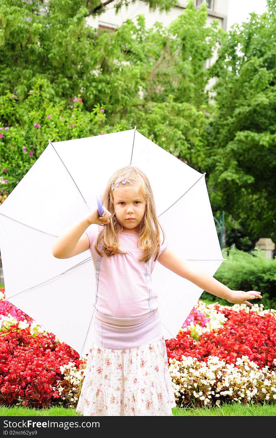 Girl in the rain