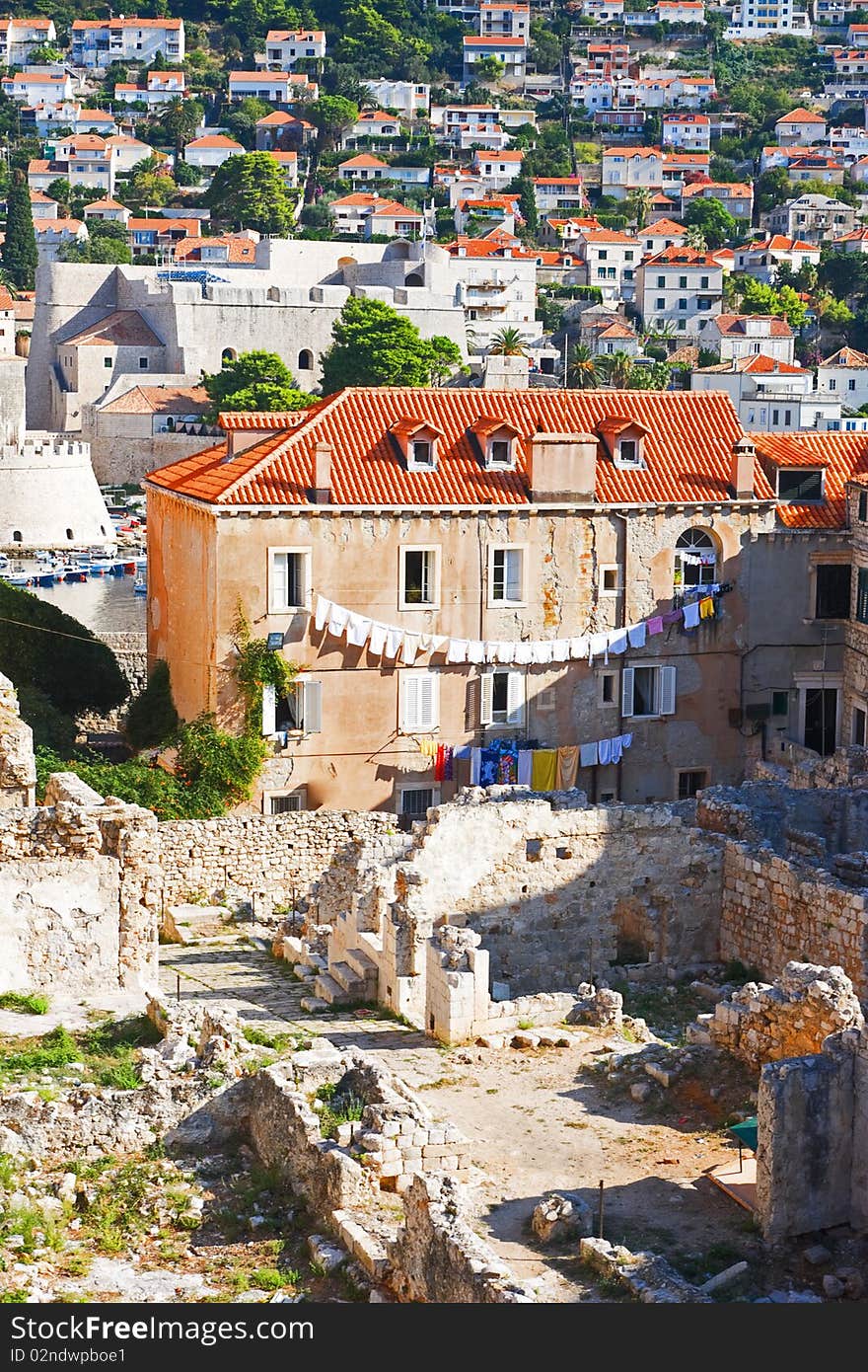 Reverse side of Dubrovnik, Croatia