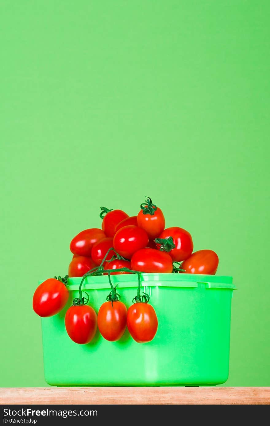 Container With Fresh Tomatoes