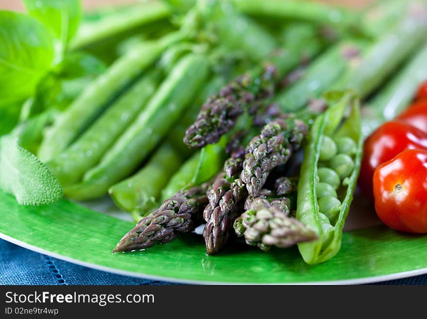 Fresh Vegetables And Herbs For Dinner