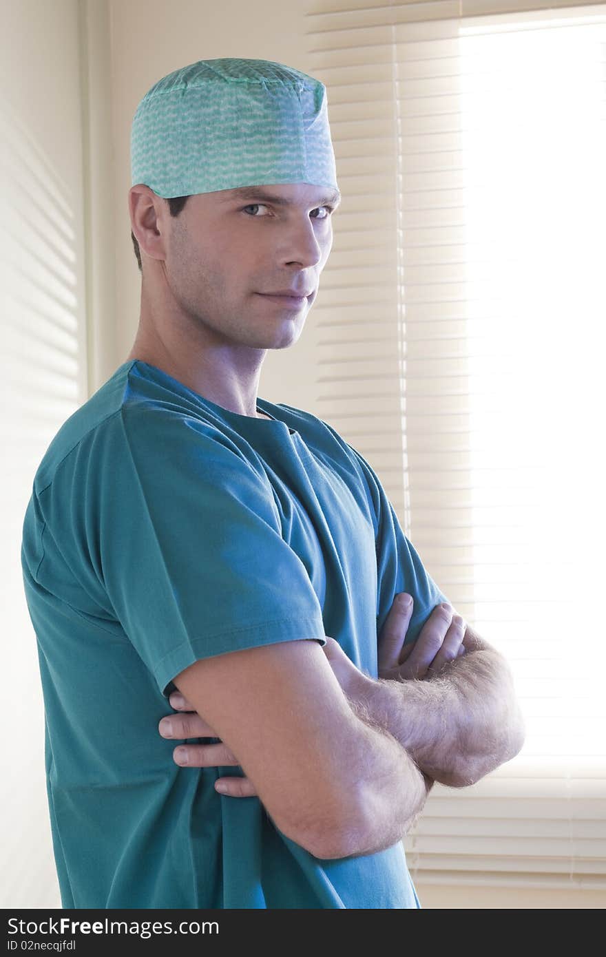 Male surgeon portrait